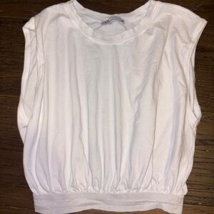 White Sleeveless Top Zara